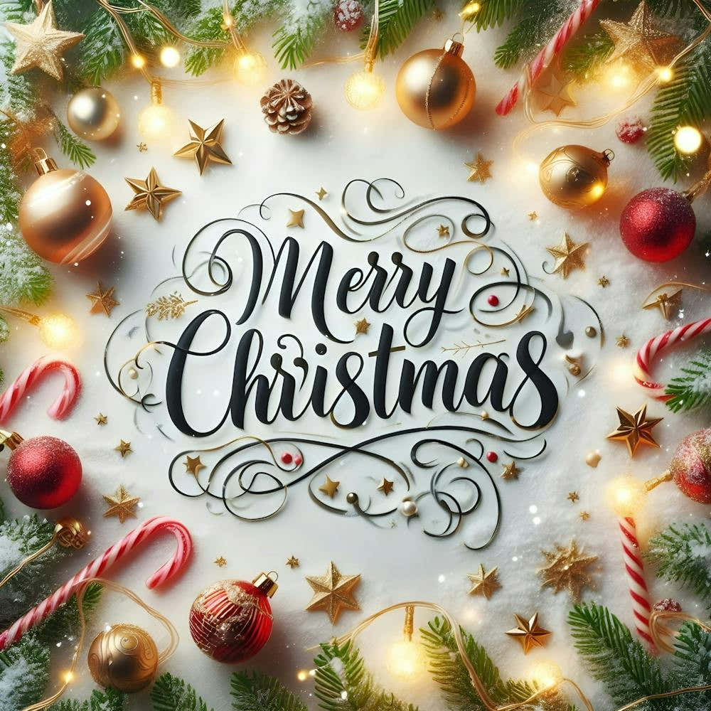 Merry Christmas wall art