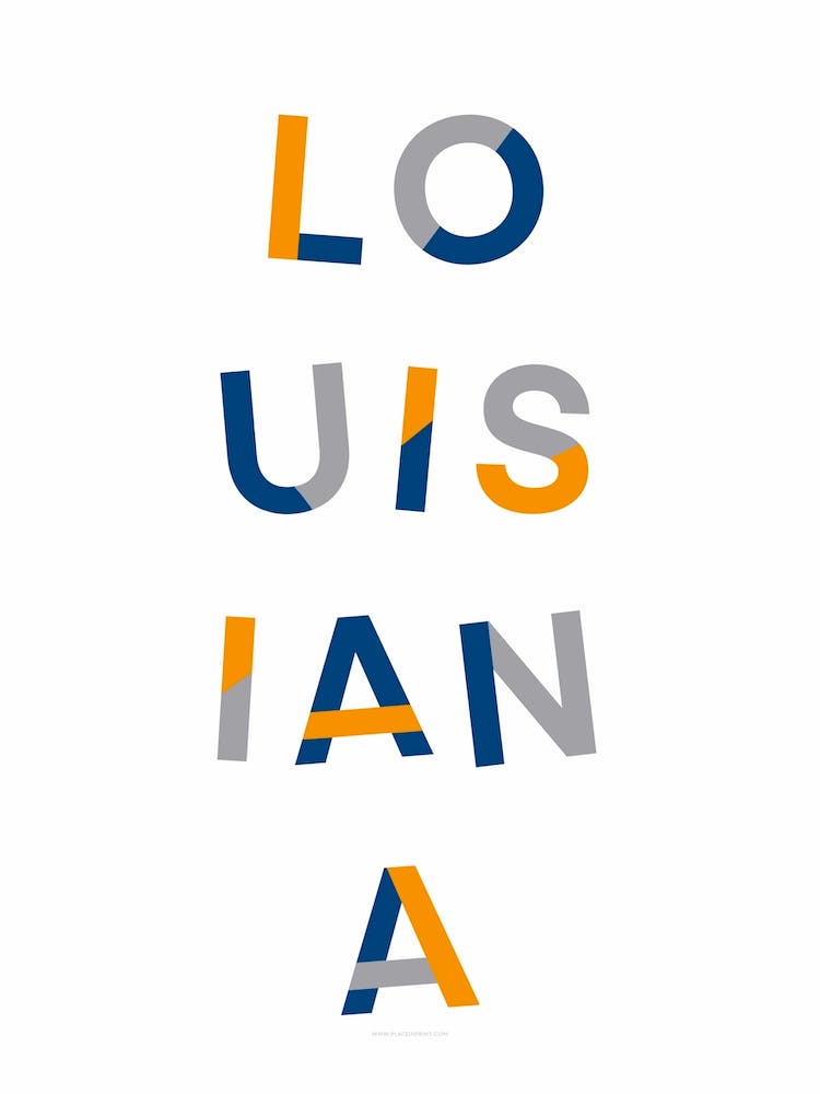 Louisiana State Flag Colours