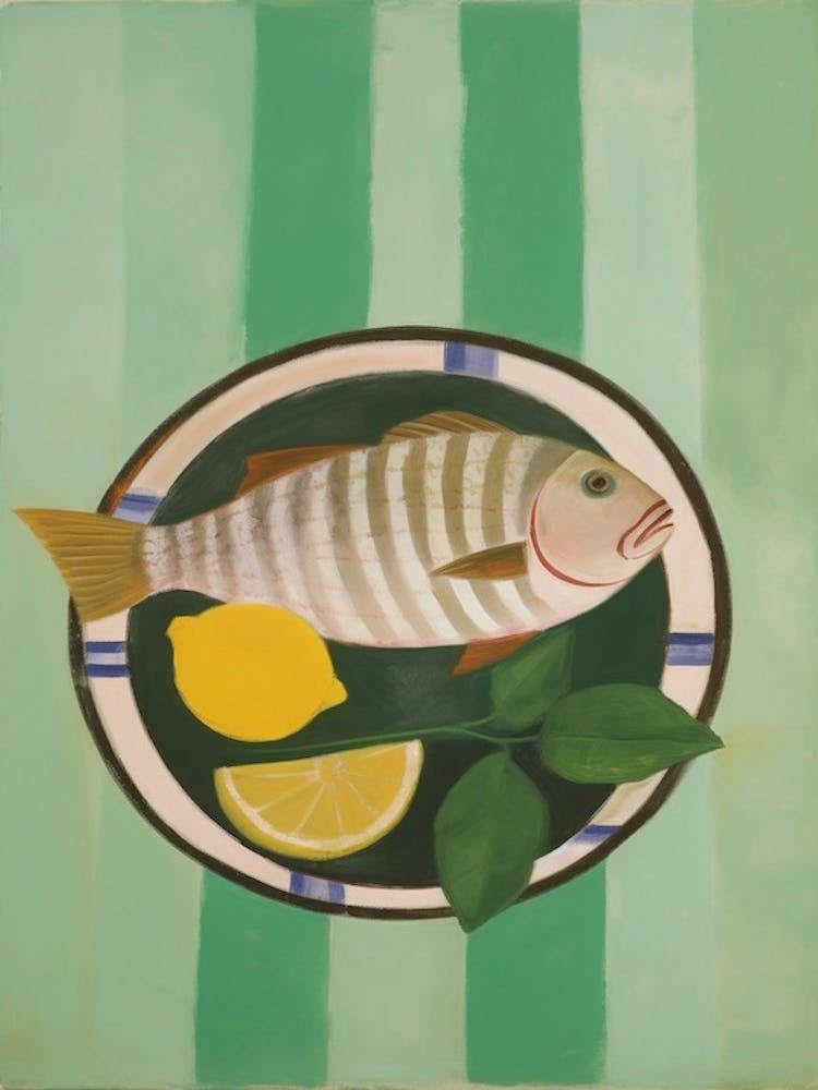 Tilapia Italian Still Life Painting