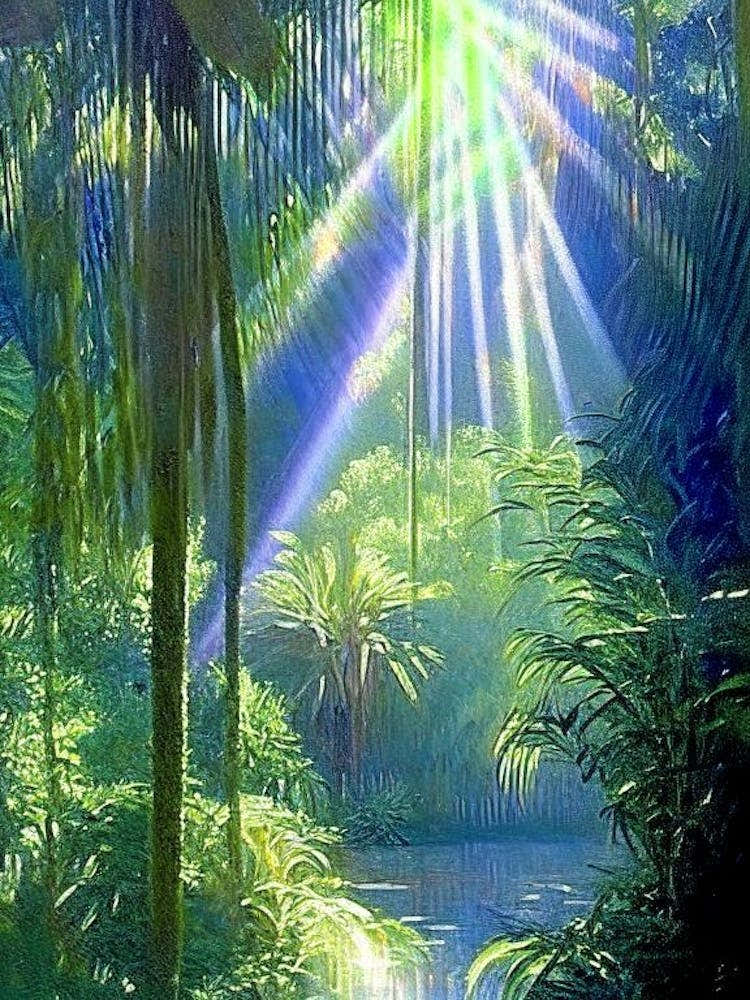 Naples Botanical Garden, Usa Classic Painting