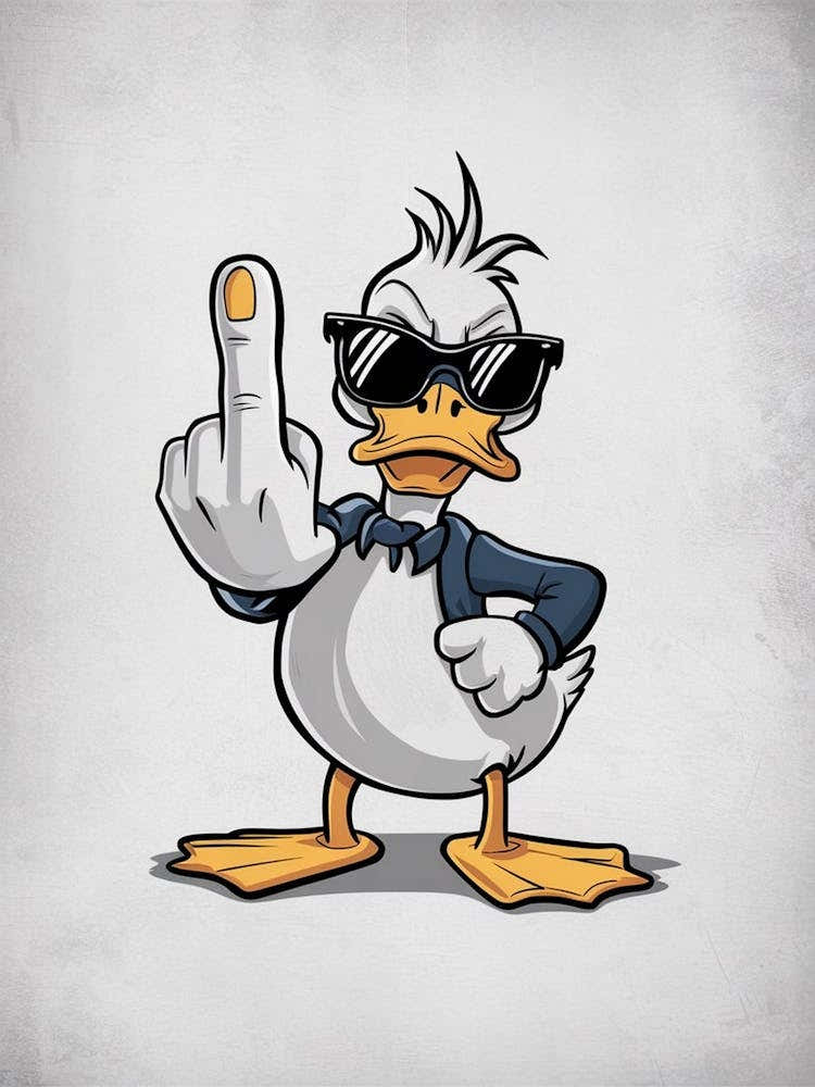 Duck With Sunglasses