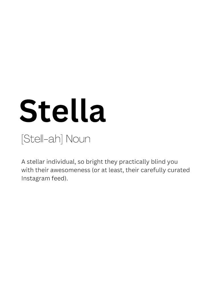 Stella Definition Meaning