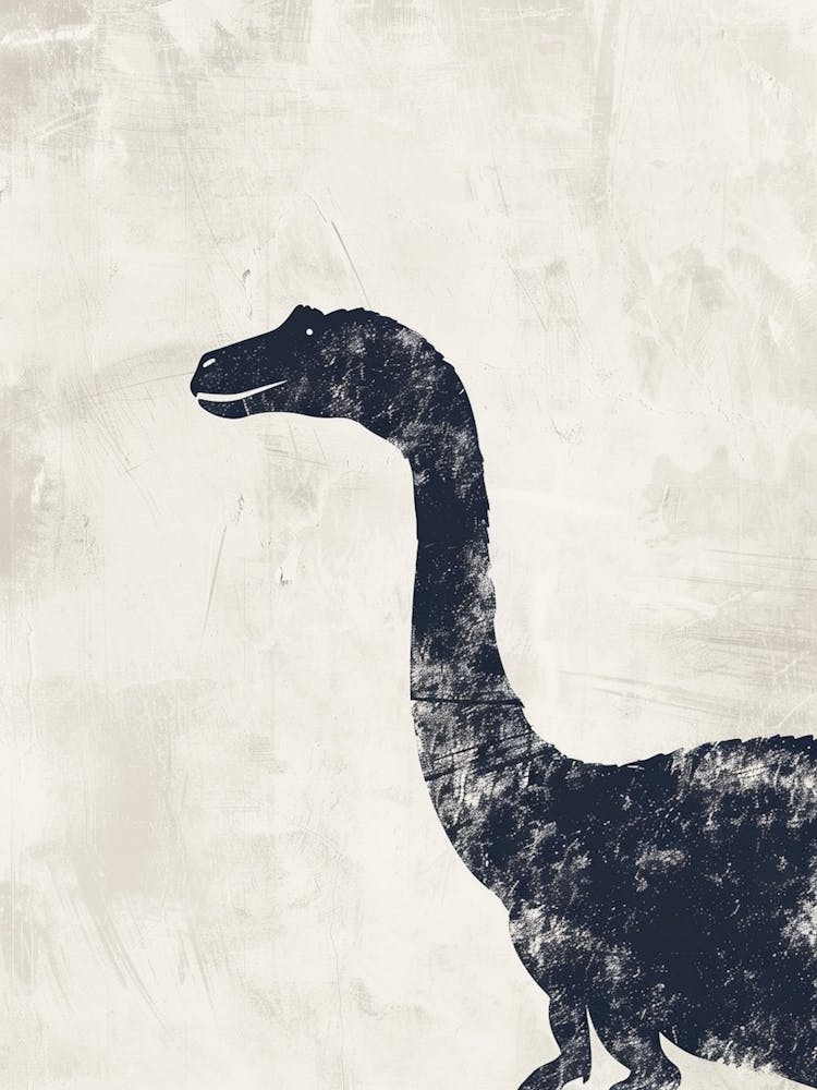 Textured Dinosaur Silhouette