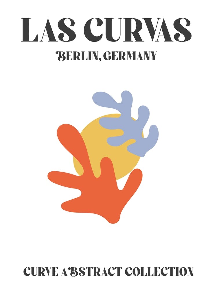 Abstract Shapes Matisse Red Berlin