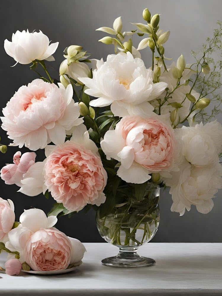 Peonies In A Vase 1