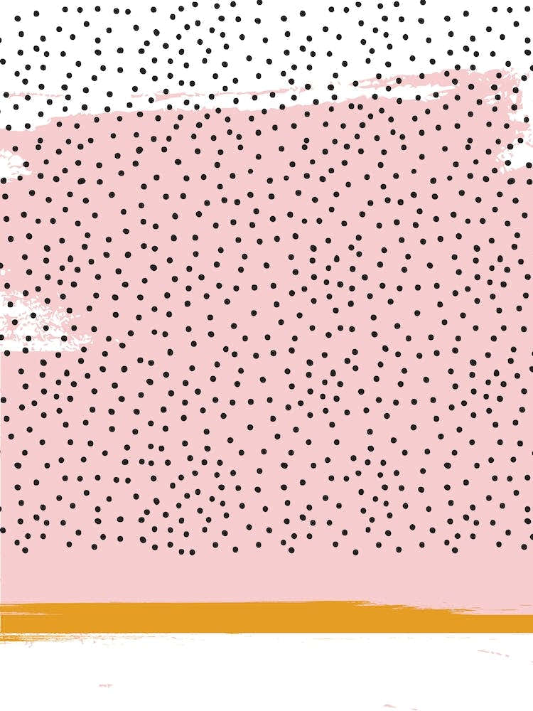 Pink And Mustard Abstract