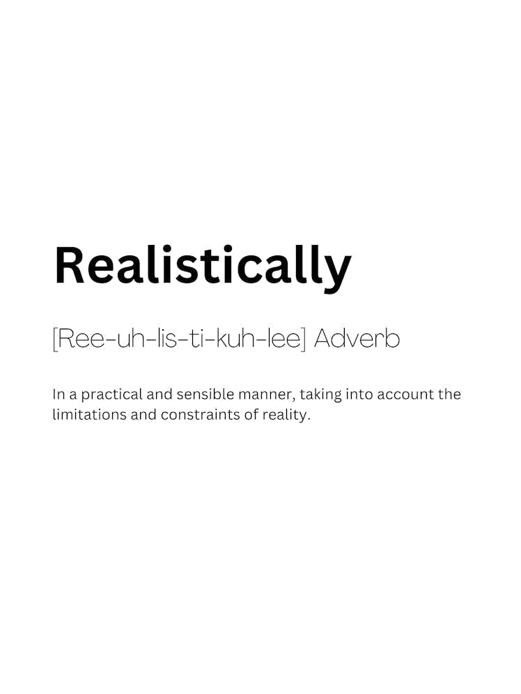 Realistically Definition Meaning