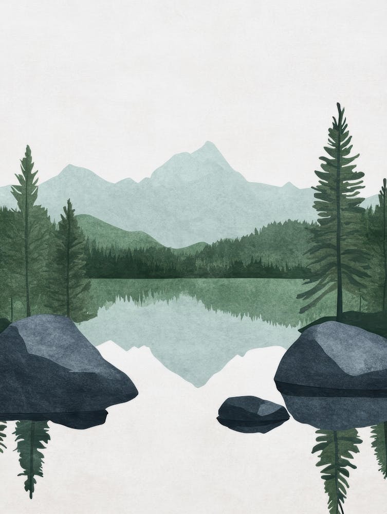 Lake Canvas Print 1