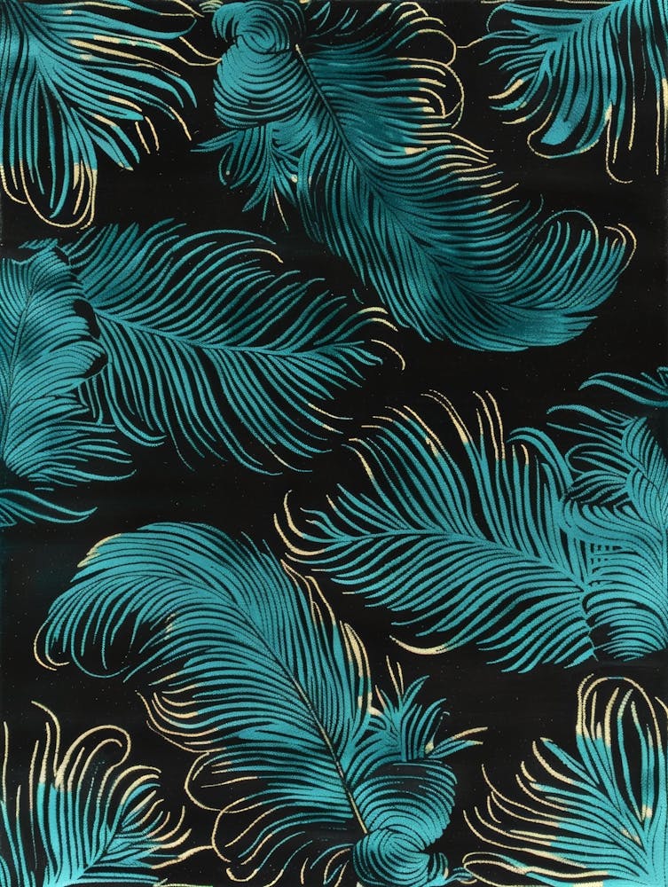 Teal Feathers
