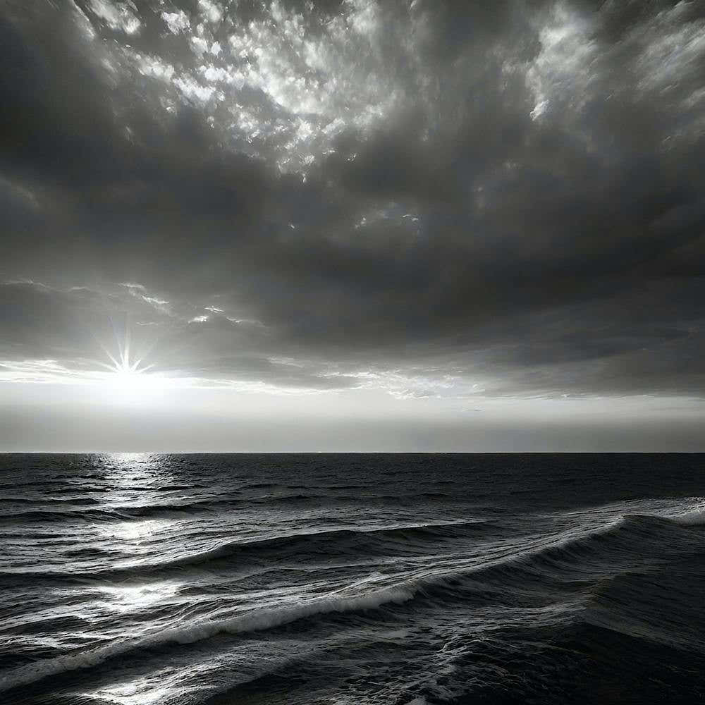 Black And White Seascape 13