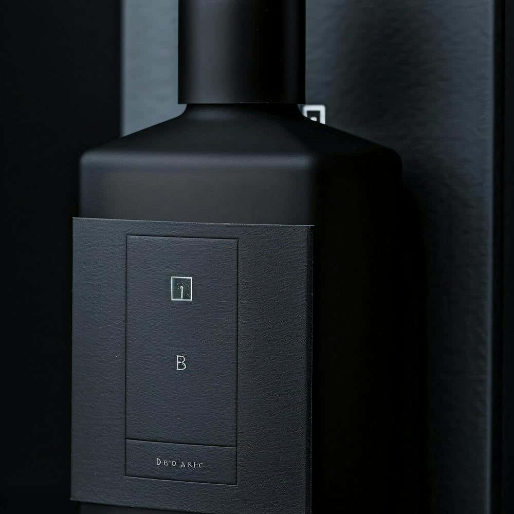 Black Bottle Of Perfume
