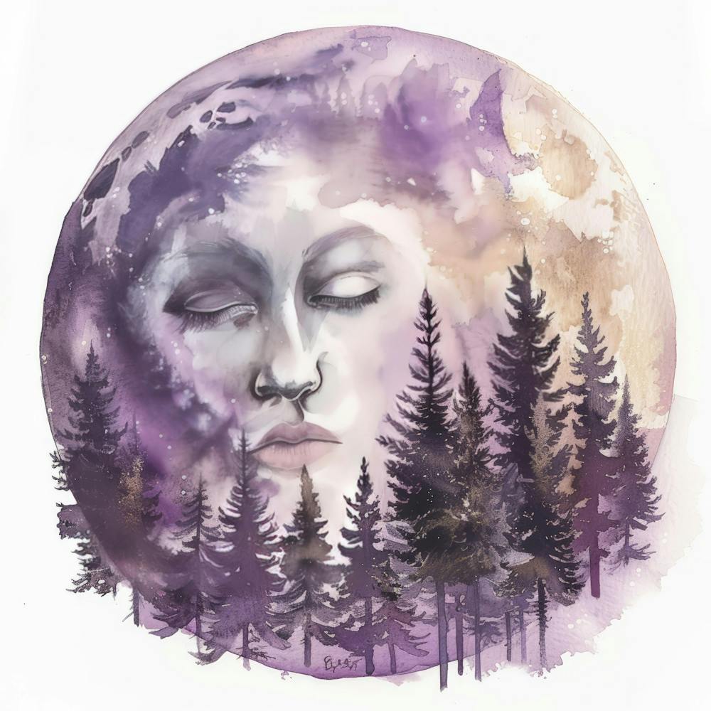 Full Moon In The Forest 10