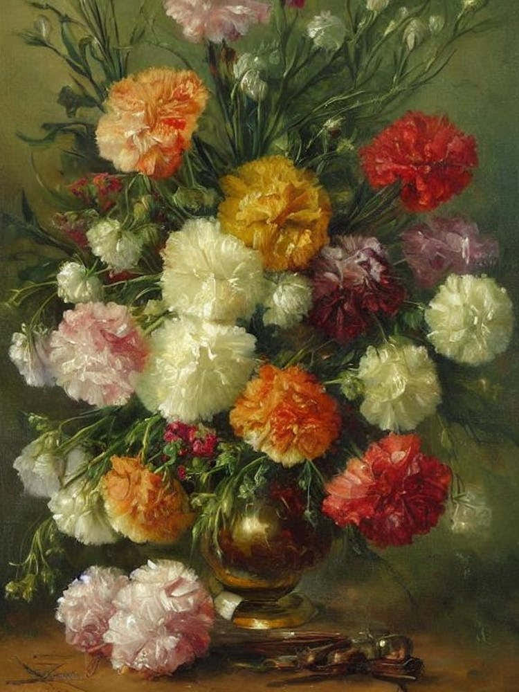 Carnations Painting 3 Flower