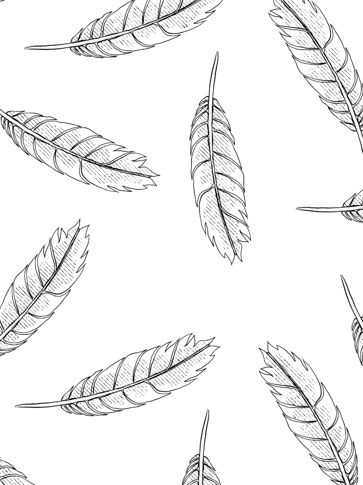 Feathers Seamless Pattern