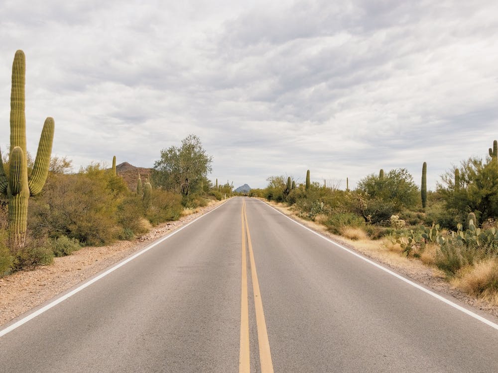 Lonely Desert Road