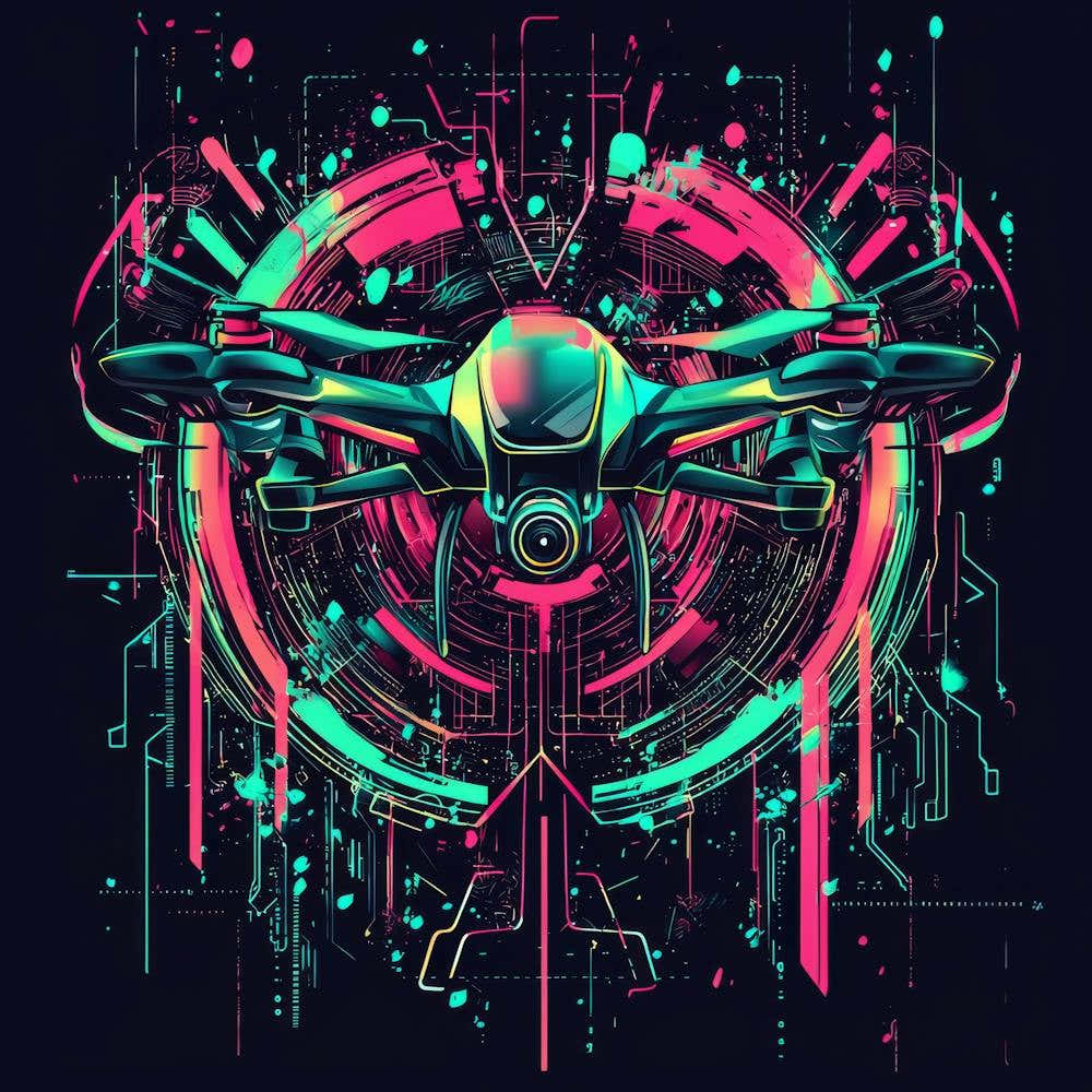 Drone Art print
