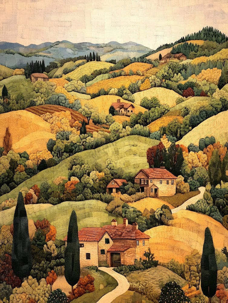 European Countryside Tapestry 6