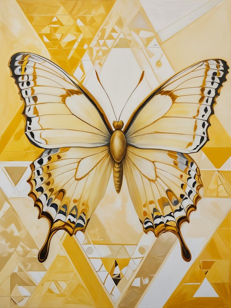Yellow Butterfly Triangles no2