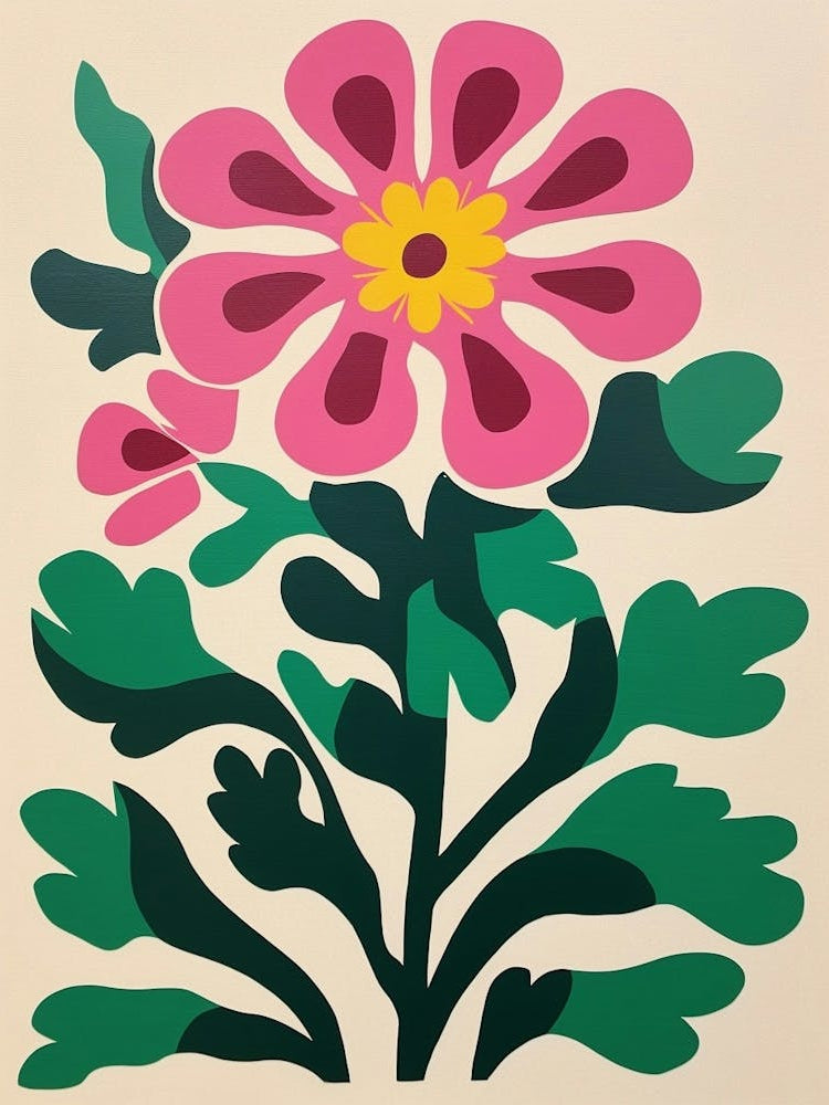 Cut Out Style Flower Art Veronica Flower 5