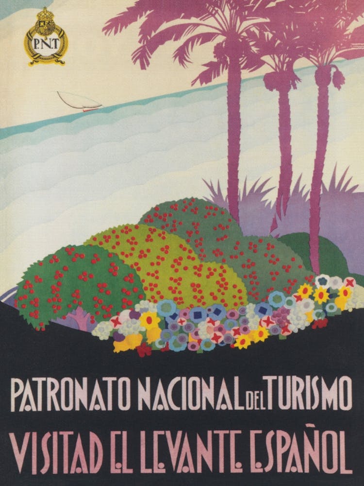 Levante Spain Vintage Travel Poster