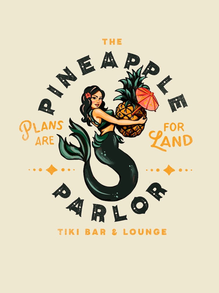 Pineapple Parlor Tiki Mermaid