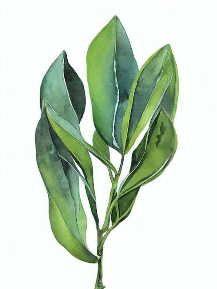 Shrimp Plant (Justicia Brandegeana) Watercolor