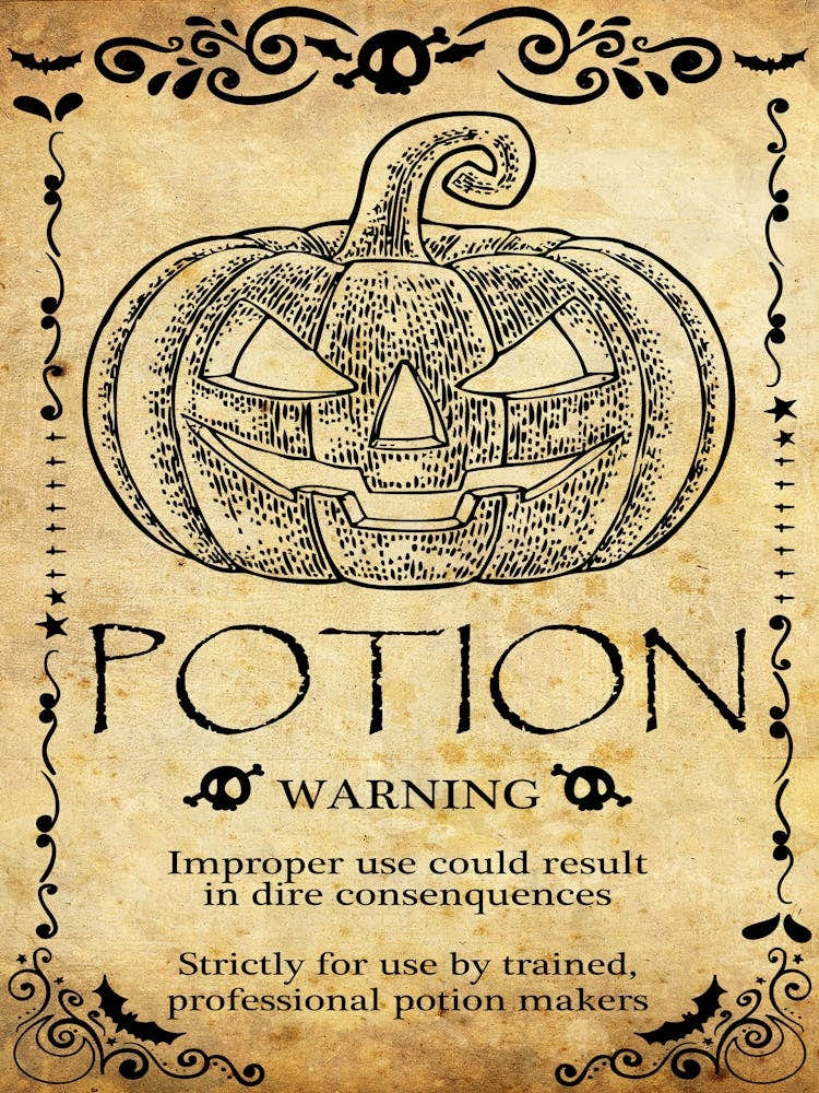 Pumpkin Potion, Halloween Poster