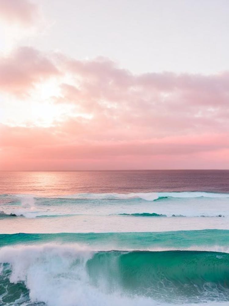 Bondi Beach, Sydney, Australia Pink Photography 2