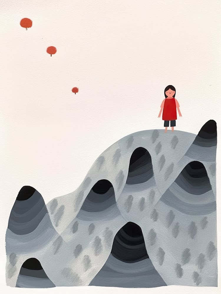 Mountains, Tiny People And Illustration 4