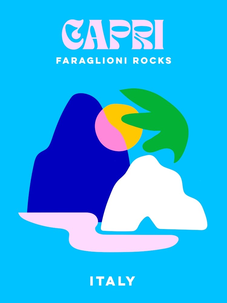 Take me to Capri Italy - Minimal Bright blue Summer - Travel series