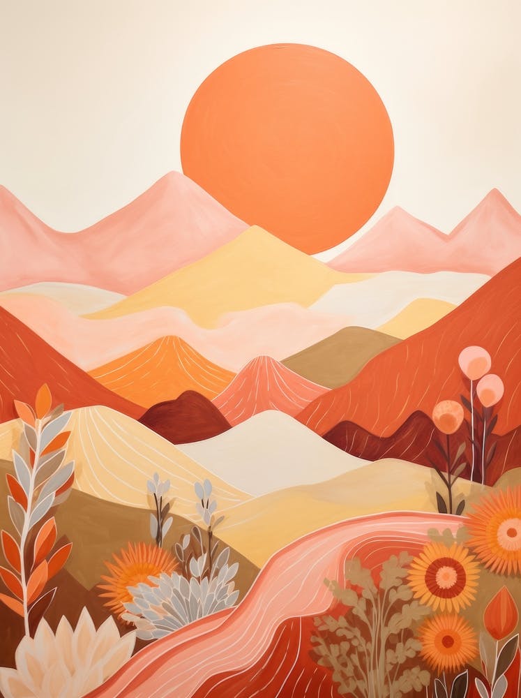 Sunset In The Desert