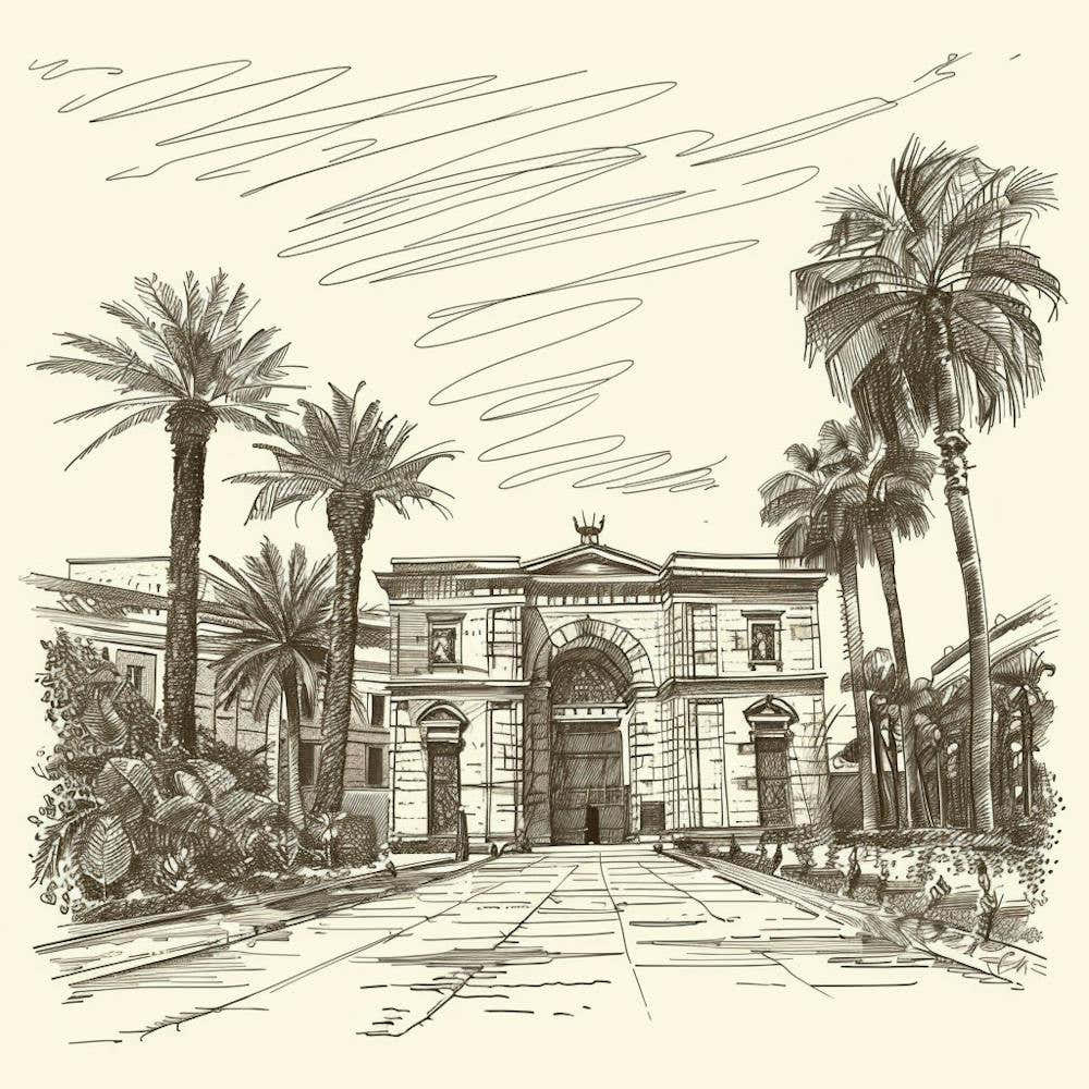 Sketch Of A Building 2