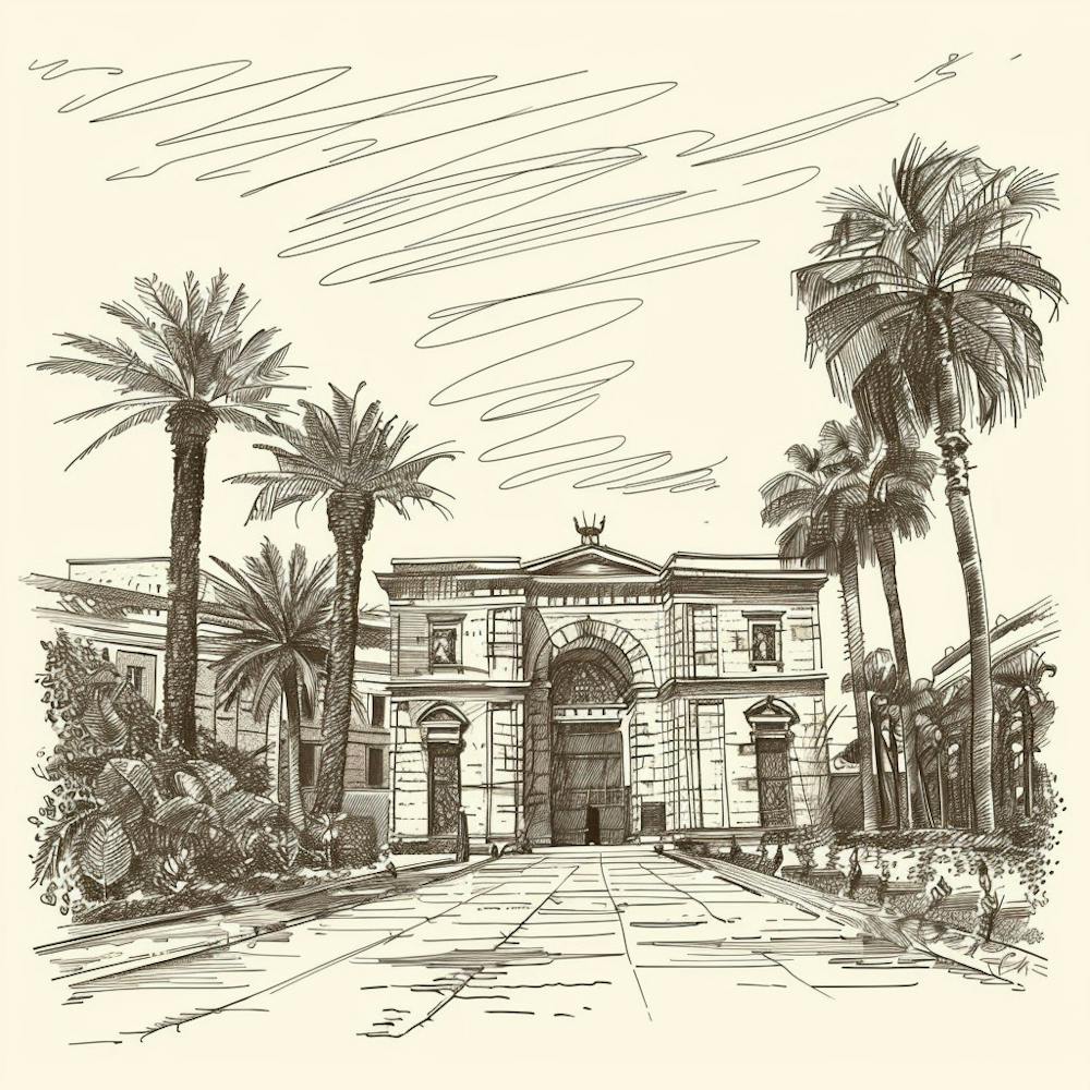 Sketch Of A Building 2