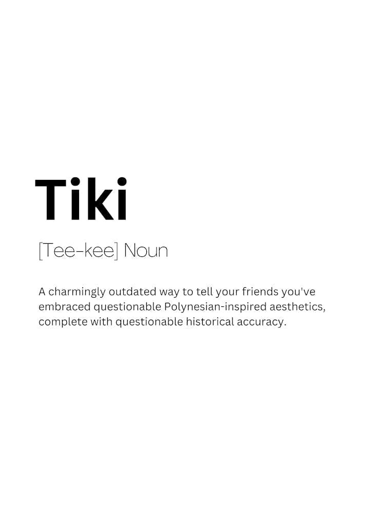 Tiki Definition Meaning