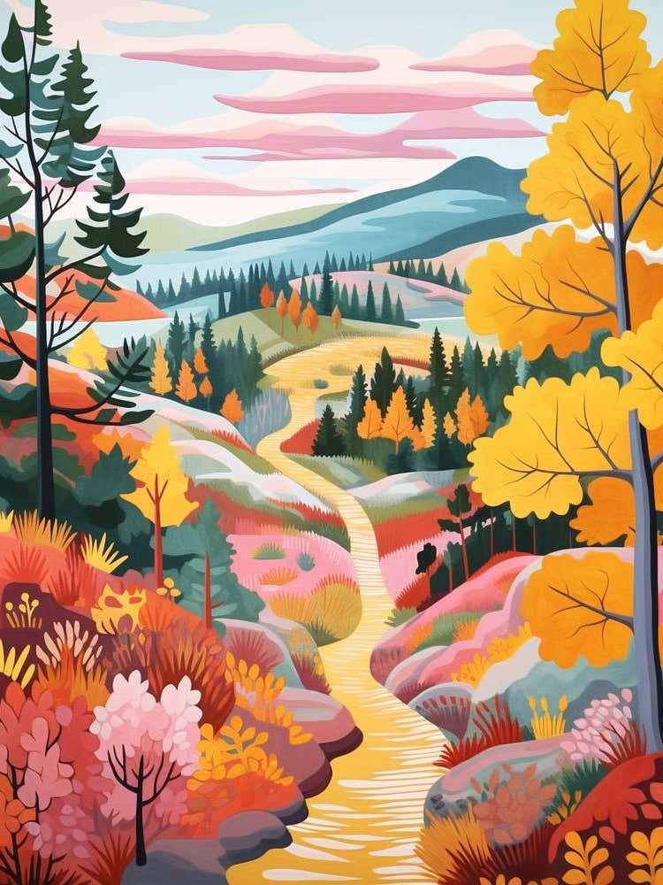 Padjelanta Trail Sweden 3 Hike Illustration