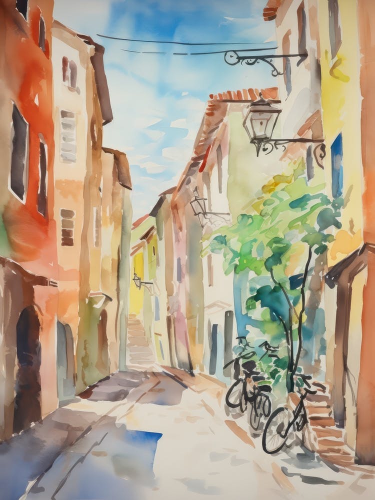 Forli, Italy Watercolour Streets 3