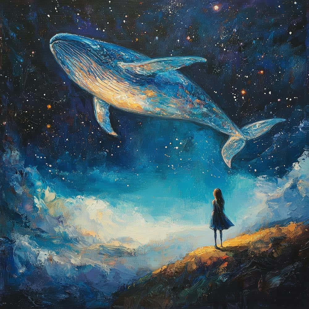 Whale In The Starry Night Sky 12