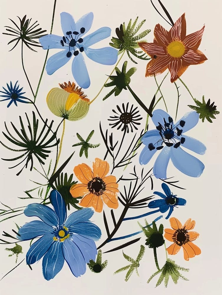 Painted Florals Nigella 1