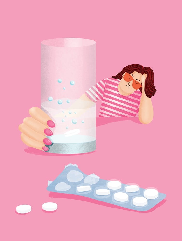 Morning After The Night Before Hangover Pink