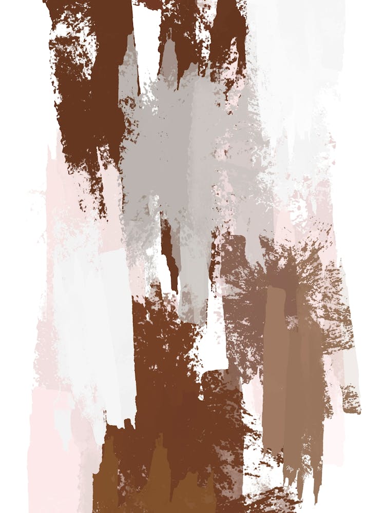 Abstract Mocha Painting