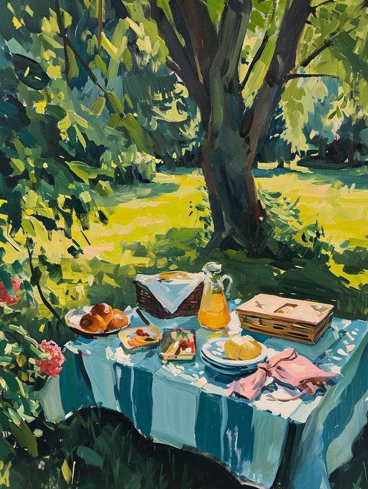 Picnic In The Garden - expressionism 5