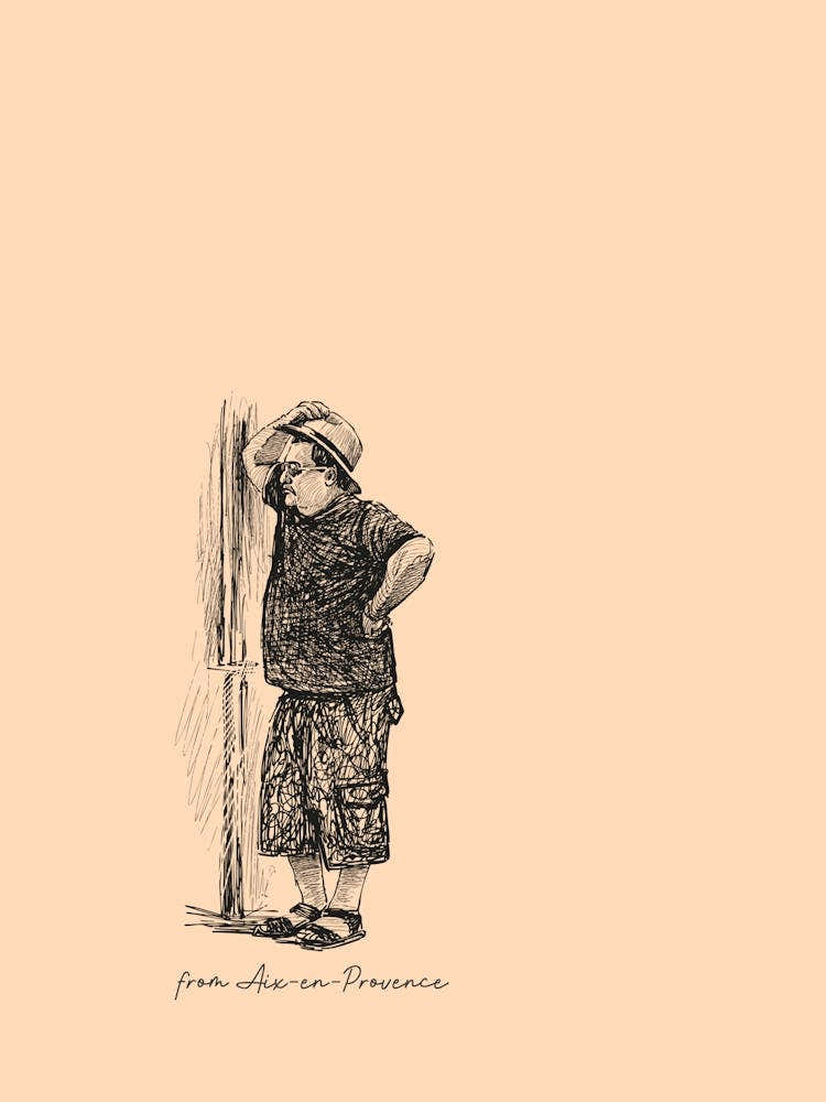 French Riviera Aix en Provence Poster, Frenchie Wall Art, Summer French Chic Home Decor