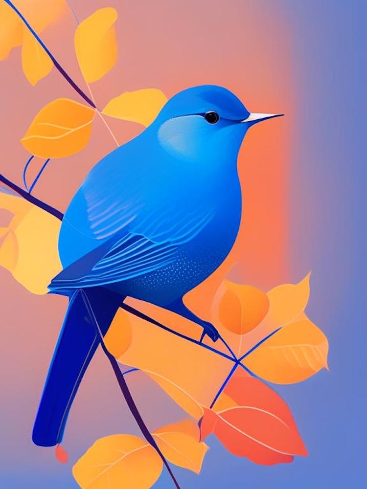 Eastern Bluebird Pop Matisse Bird