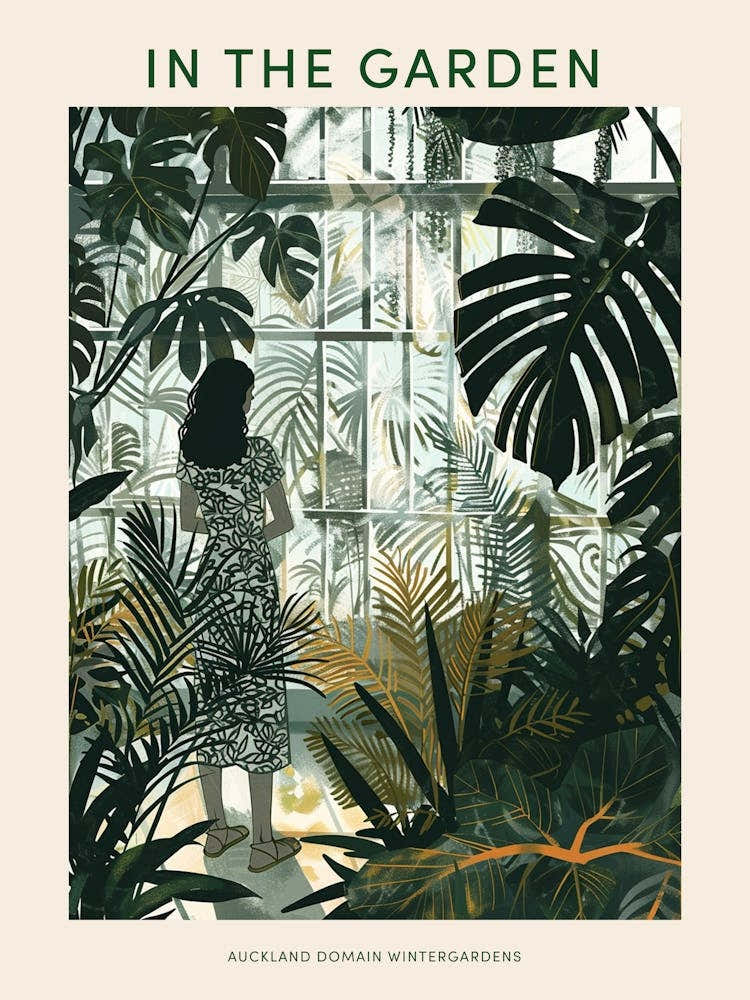 In The Garden Poster Auckland Domain Wintergardens New Zealand 3