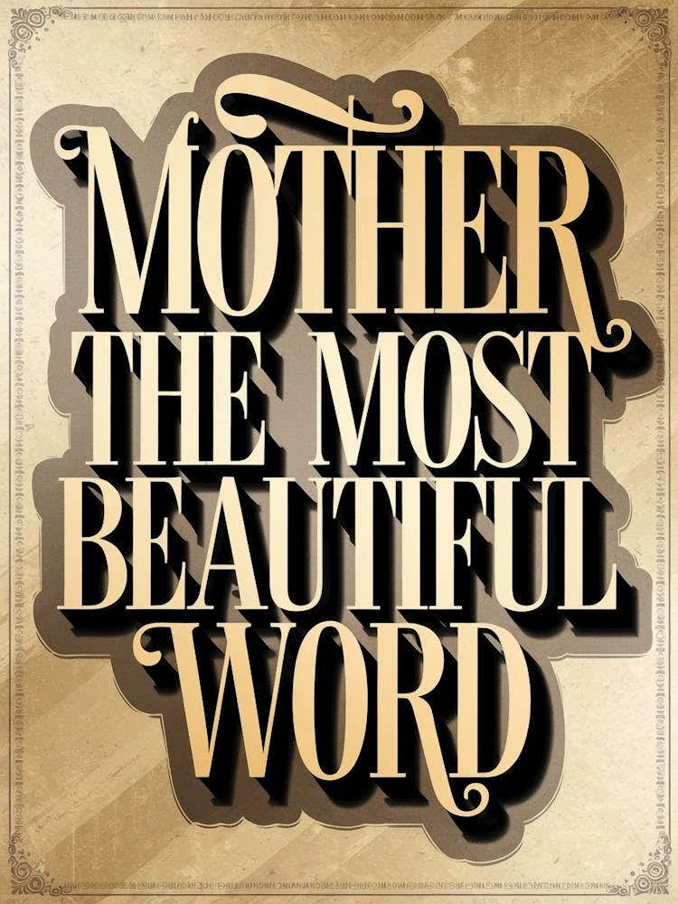 Mother The Most Beautiful Word 1