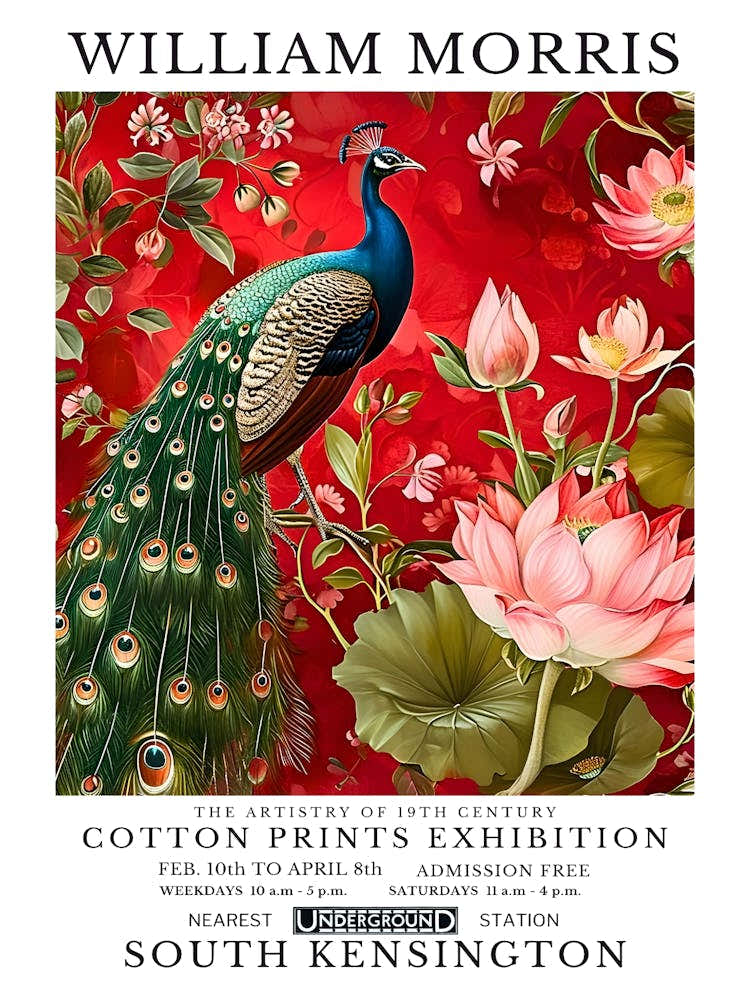 William Morris Cotton Prints Exhibition 73