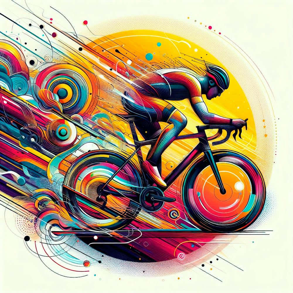 Colorful Bike Rider 1