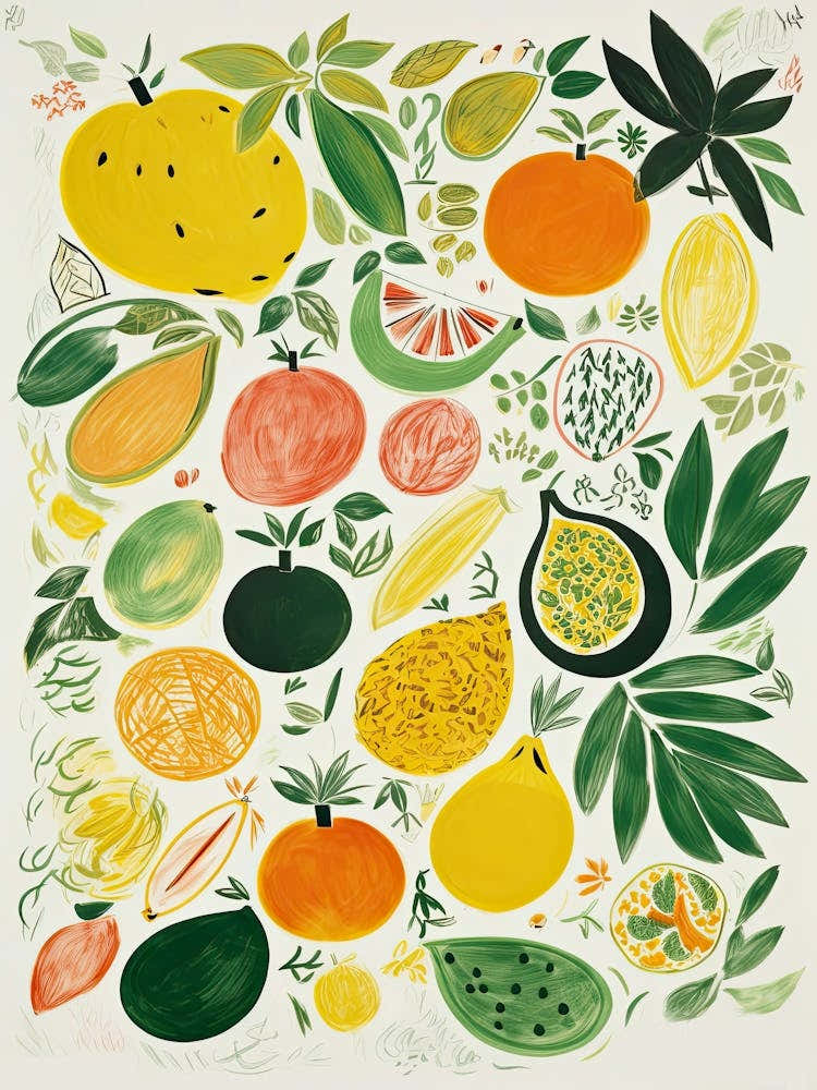 Ugli Fruit Drawing 4