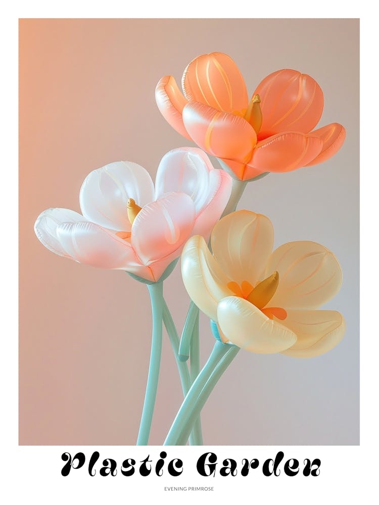 Dreamy Inflatable Flowers Poster Evening Primrose 3