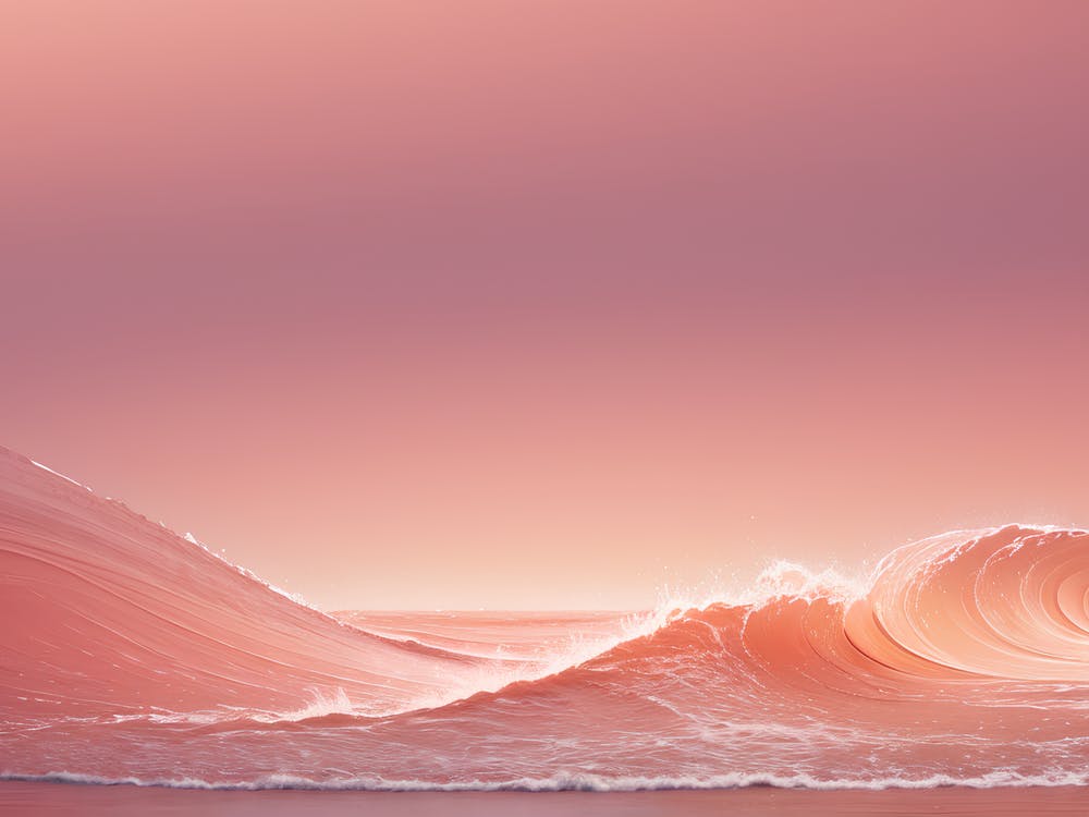 Pink Ocean Wave